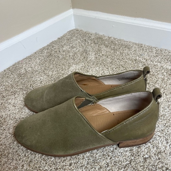 Lucca Tabby Green Suede Slip On Casual Comfy Flat Loafers O773 - Picture 3 of 7